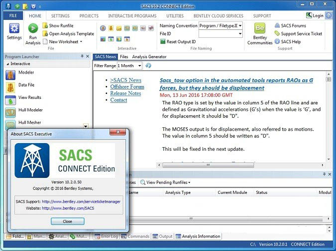 نرم افزار SACS CONNECT Edition 10.02.00.01