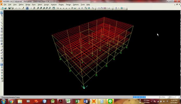 دانلود ویدیوی آموزشی مدلسازی و طراحی ساختمان در SAP2000