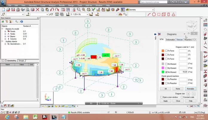 دانلود ویدیوی آموزشی مداسازی سازه پوسته ای (گنبد) در نرم افزار Robot Structural