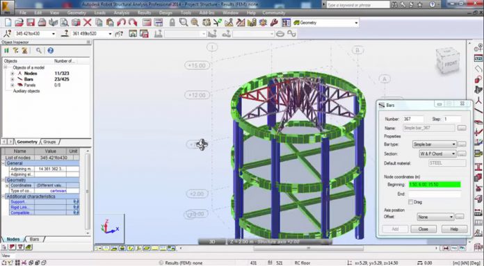 دانلود ویدیوی آموزش مدلسازی تیرهای منحنی در سقف خرپایی در نرم افزار Autodesk Robot 