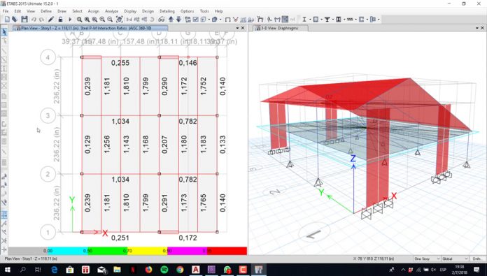 دانلود ویدیوی آموزش آنالیز و طراحی ساختمان با سقف شیبدار در نرم افزار ETABS 