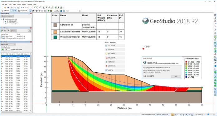 دانلود نرم افزار طراحی و آنالیز شیروانی ها و سدهای خاکی GEO-SLOPE GeoStudio 2018 R2 