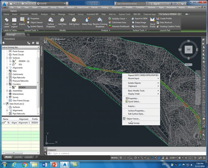 دانلود ویدیوی کارگاه آموزش طراحی هندسی راه در نرم افزار AutoCAD Civil 3D