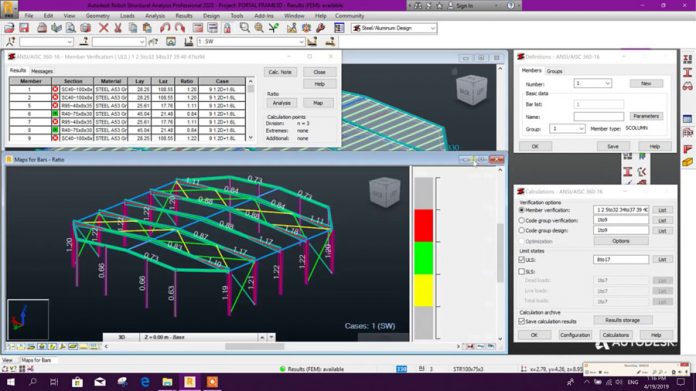 دانلود ویدیوی مدلسازی آنالیز و طراحی ساختمان صنعتی در نرم افزار Robot Structural