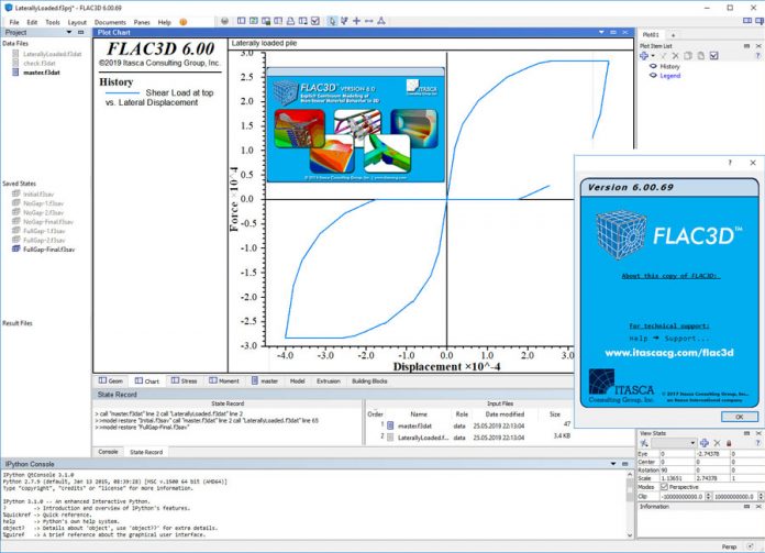 دانلود نرم افزار مدلسازی و آنالیز سه بعدی مسائل ژئوتکنیک ITASCA Flac3D v6