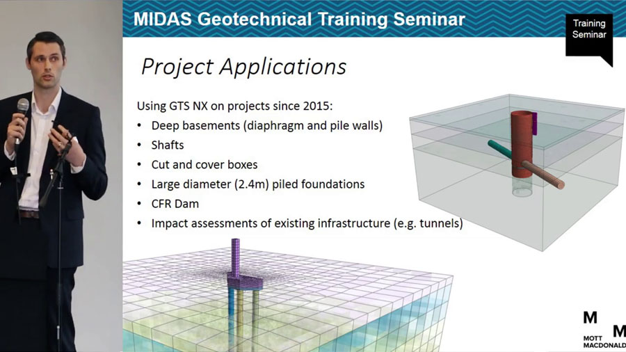 دانلود ویدیوی ورکشاب معرفی قابلیت های نرم افزار midas GTS NX در مدلسازی سازه های روی خاک (اندرکنش سازه با خاک)