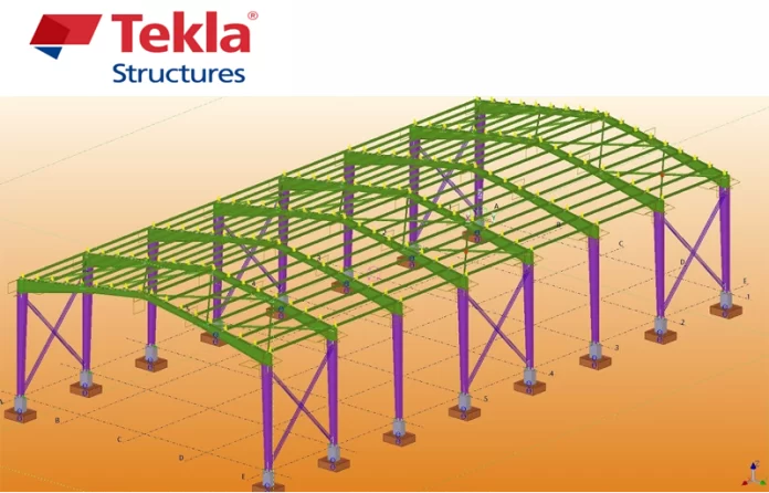 دانلود ویدیوی آموزش مدلسازی و ترسیم سوله صنعتی در نرم افزار Tekla Structure
